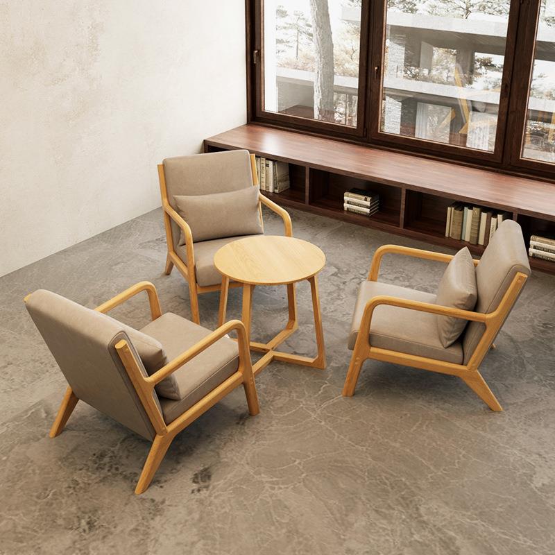 商用单人沙发咖啡厅茶楼卡座沙发组合奶茶店客厅洽谈餐厅桌椅组合