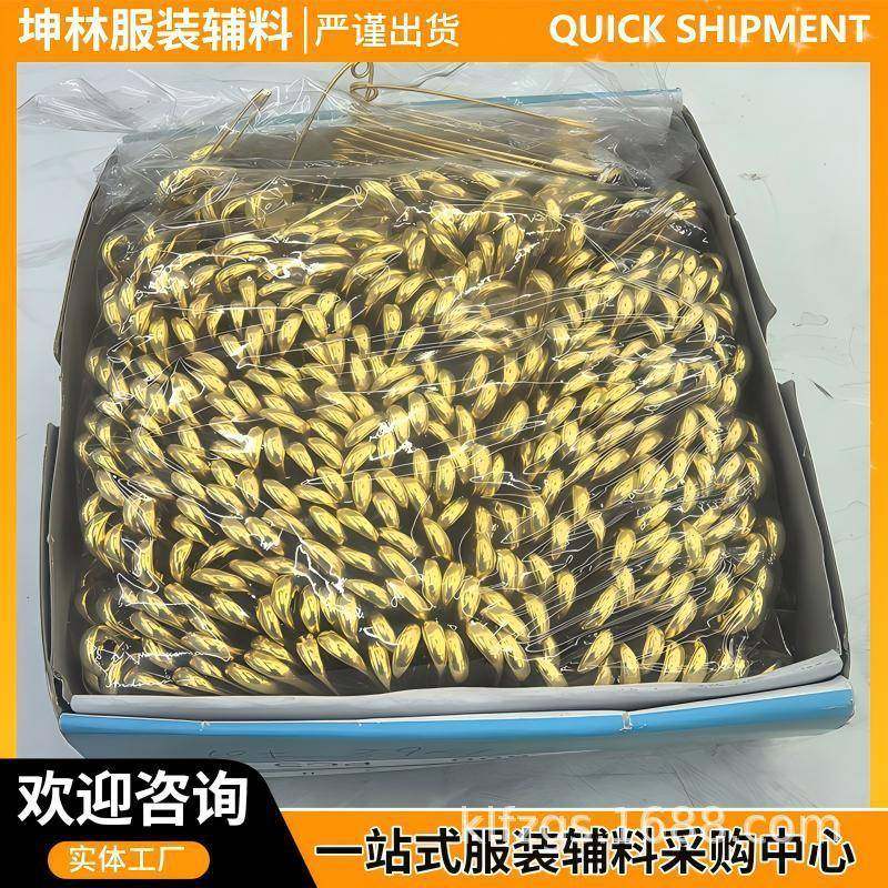 别针外销镀锌金镍黑镍0-2号孝花别针安全别针小曲别针定位针