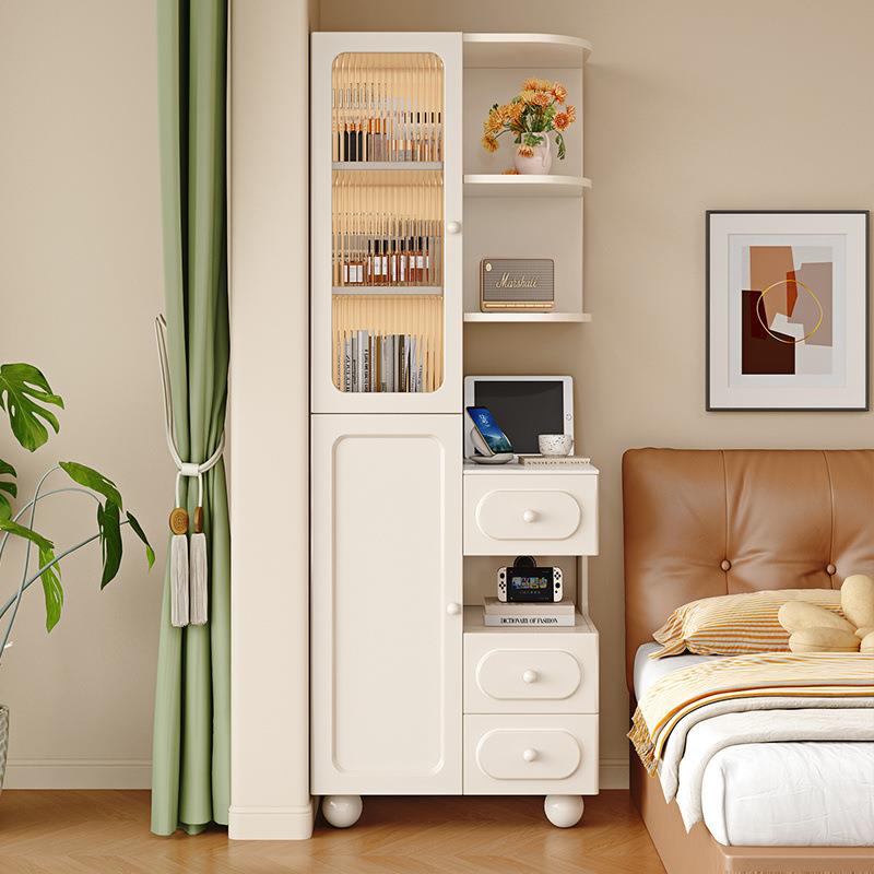 实木床头柜家用卧室床边柜窄柜储物柜高柜小户型夹缝收纳柜置物柜