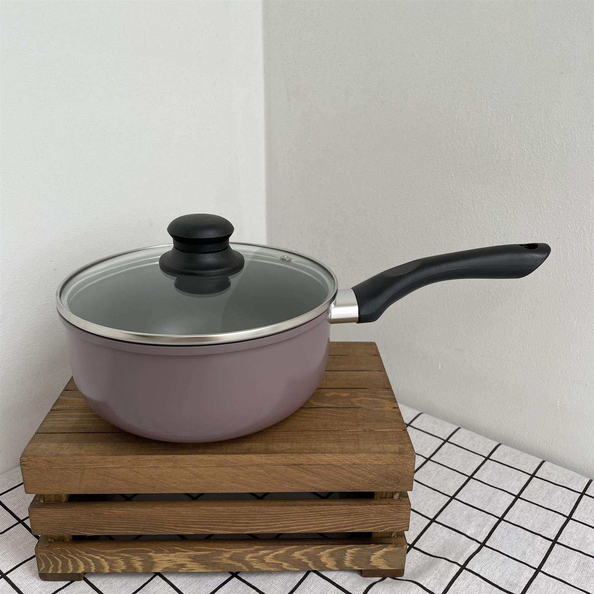 【轻便款！紫色奶锅】日式不粘锅煮面煮汤热奶宝宝辅食锅通用