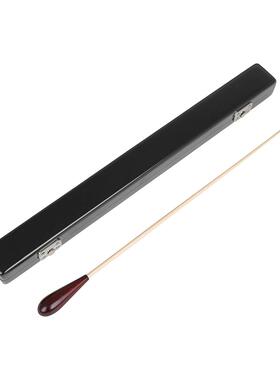 黑色枫木玻璃钢指挥棒乐器音乐会演奏指挥令配高档枫木保护收纳盒