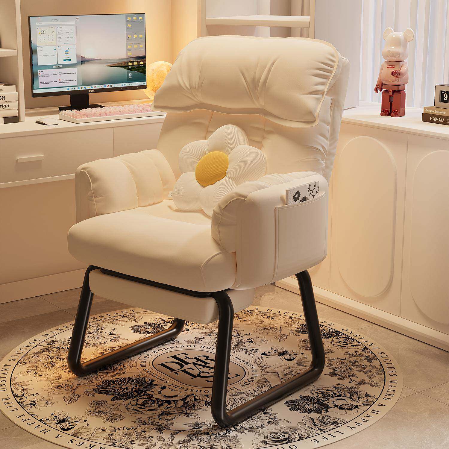 学生宿舍椅子懒人沙发卧室小型电脑椅人体工学电竞椅久坐舒服座椅