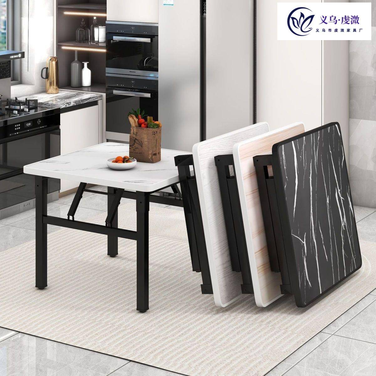 可折叠桌子饭桌正方形家用餐桌出租屋宿舍矮桌户外简易摆摊桌地桌