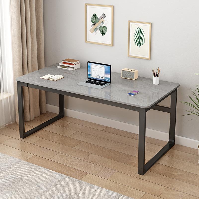 岩板电脑桌长条暖气片书桌现代家用简约卧室桌写字书桌靠墙办公桌