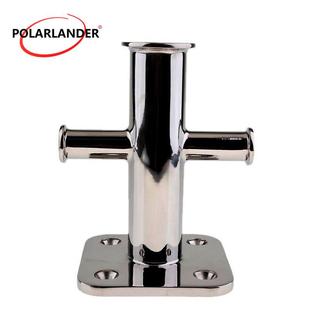 135X135X50X190MM 单十字缆桩薄款 椭圆角方底四孔 船用五金 1个