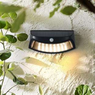 人体感应高亮度太阳能户外壁灯防水外墙灯庭院壁灯LED室外墙壁灯