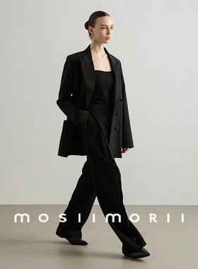 《熙姐专属》MOSIIMORII【爵士酒廊】黑色西装女轻奢薄外套XA2810