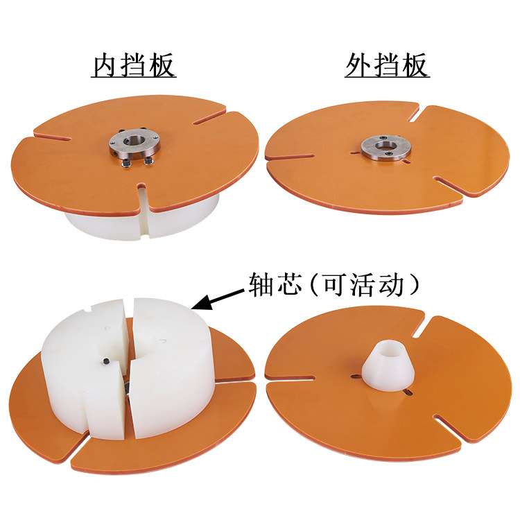 快速简易收线盘鼻梁线成圈头电线电缆打饼头收线换线盘成圈机器图片