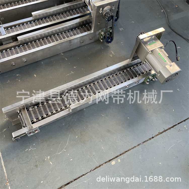 提升输送机食品烘干清洗速冻流水线移动式304不锈钢网带输送设备