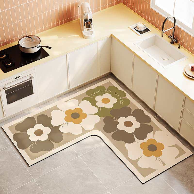 L型厨房地垫硅藻泥吸水垫防滑厨房专用脚垫可擦免洗耐脏地毯,玩具/童车/益智/积木/模型,遥控车升级件/零配件,淘宝优惠券,粉丝福利购,淘宝优惠卷