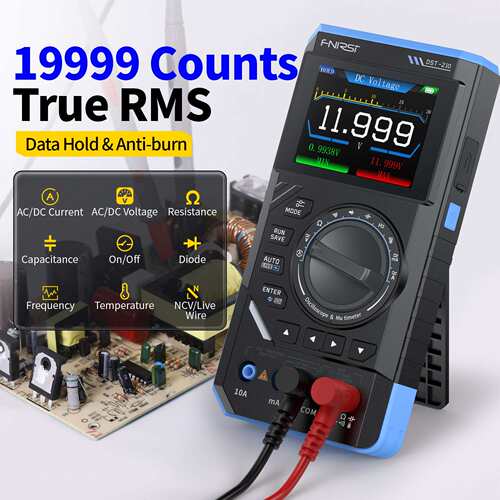 FNIRSI DST210三合一四位半数字万用表10M带宽示波器信号发生器