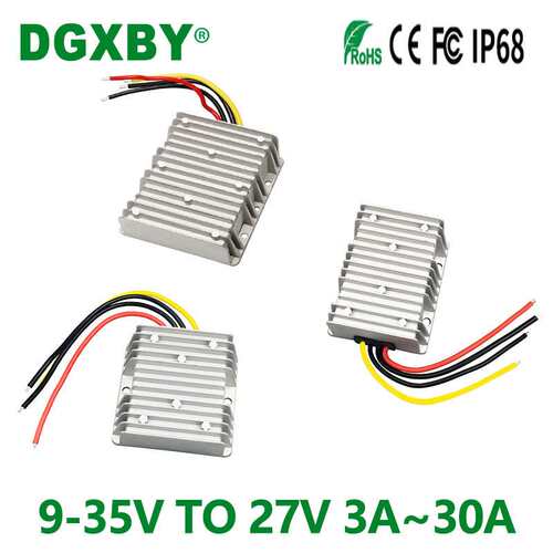 9-35V转27V3A~50A直流电源充电器 12V24V转27V恒流恒压输出充电器