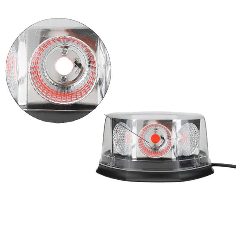 吸顶爆闪灯超亮COB汽车开道磁吸LED车载车顶工程车黄色12V 24V黄