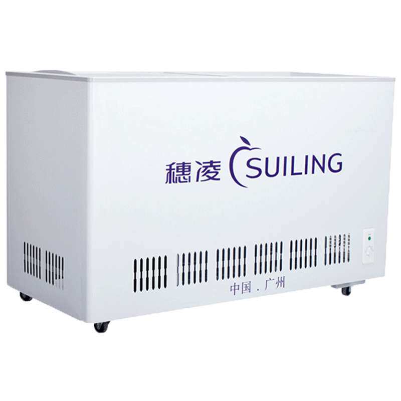 穗凌WG4-325冰柜商用展示柜玻璃门单温冷藏柜水柜保鲜柜卧式冷柜
