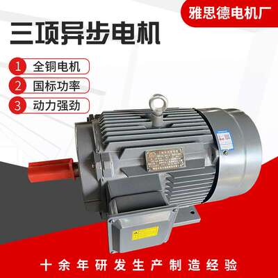 YE3三相异步电机380V2极立式卧式电动机水泵全铜芯马达 1.1KW电机