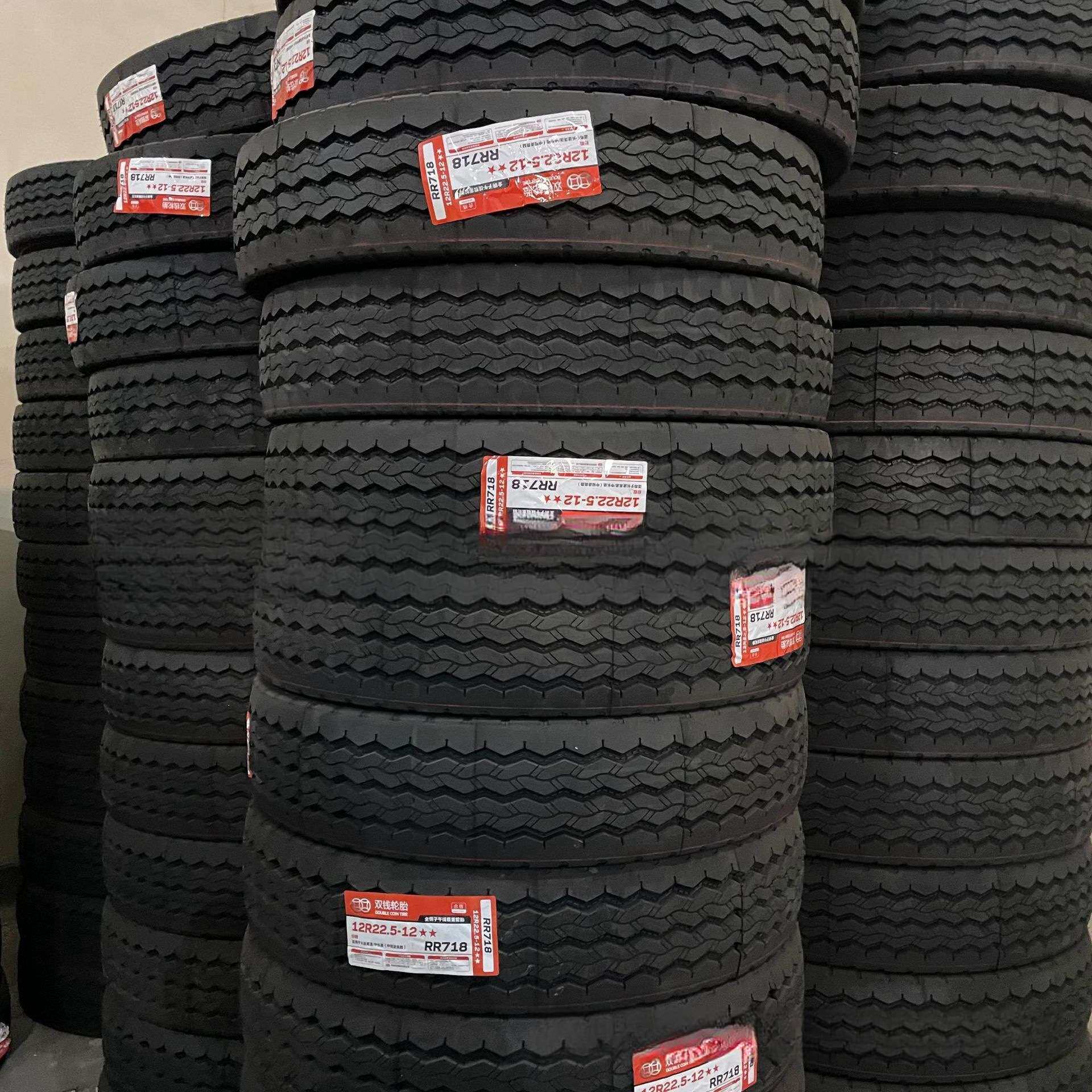双钱轮胎 12R22.5轮胎 RR718花纹 全钢丝卡客车真空轮胎