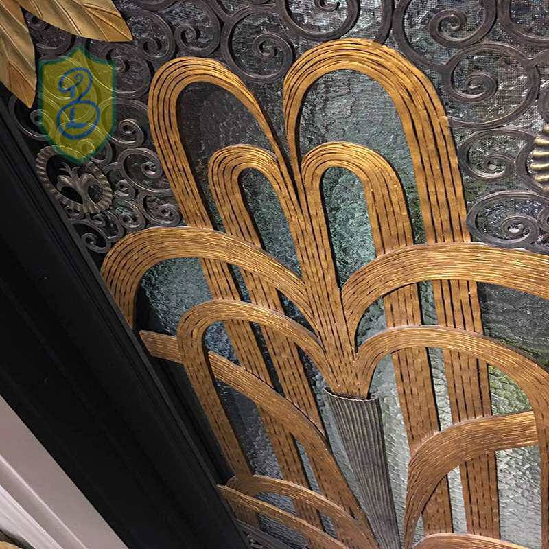 户外铁艺大门别墅铁门铁艺进户门院门轻奢手工工艺入户门佛山工厂
