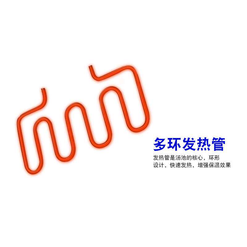 杰冠EH-2A电热保温汤池商用二盆暖汤炉快餐不锈钢嵌入式2盆薯条