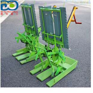 农用小型水稻苗播种设备手摇式步退式水稻插秧机 单人操作插苗机