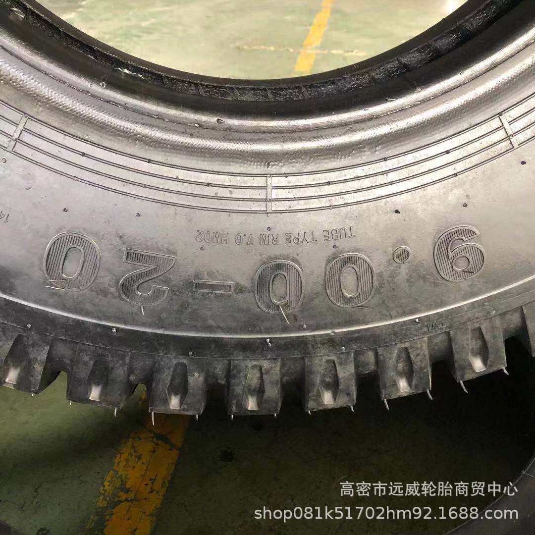 驰达通9.00-20羊角花纹900-20陕汽油田运输车卡车尼龙轮胎