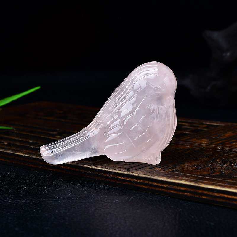 天然粉晶原石小鸟摆件白水晶麻雀原石雕刻家居客厅办公桌装饰品,玩具/童车/益智/积木/模型,遥控车升级件/零配件,淘宝优惠券,粉丝福利购,淘宝优惠卷