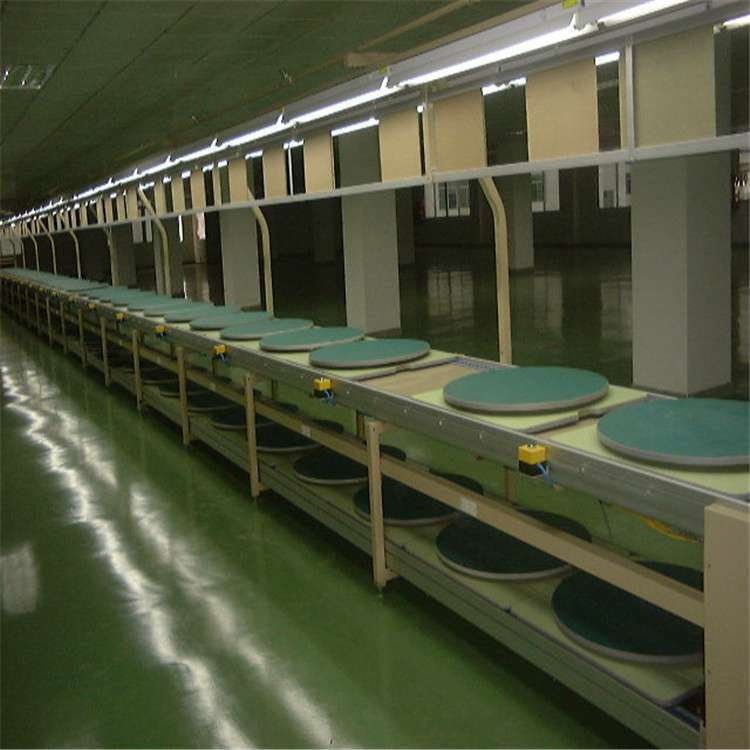 倍速链条音箱组装生产线强制节拍气缸阻挡工装板装配线