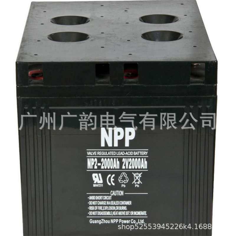 NPP耐普蓄电池NP2-2000 光伏离网系统用 2V2000AH野外生活用电