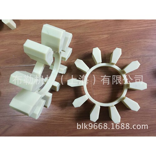 宜兴市梅花型联轴器缓冲垫MT5黄色绿色6瓣GB/T5272聚氨酯弹性体