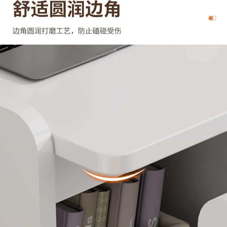 床边儿童书桌多功能一体学习写字桌卧室组合简约小户型床头柜带轮
