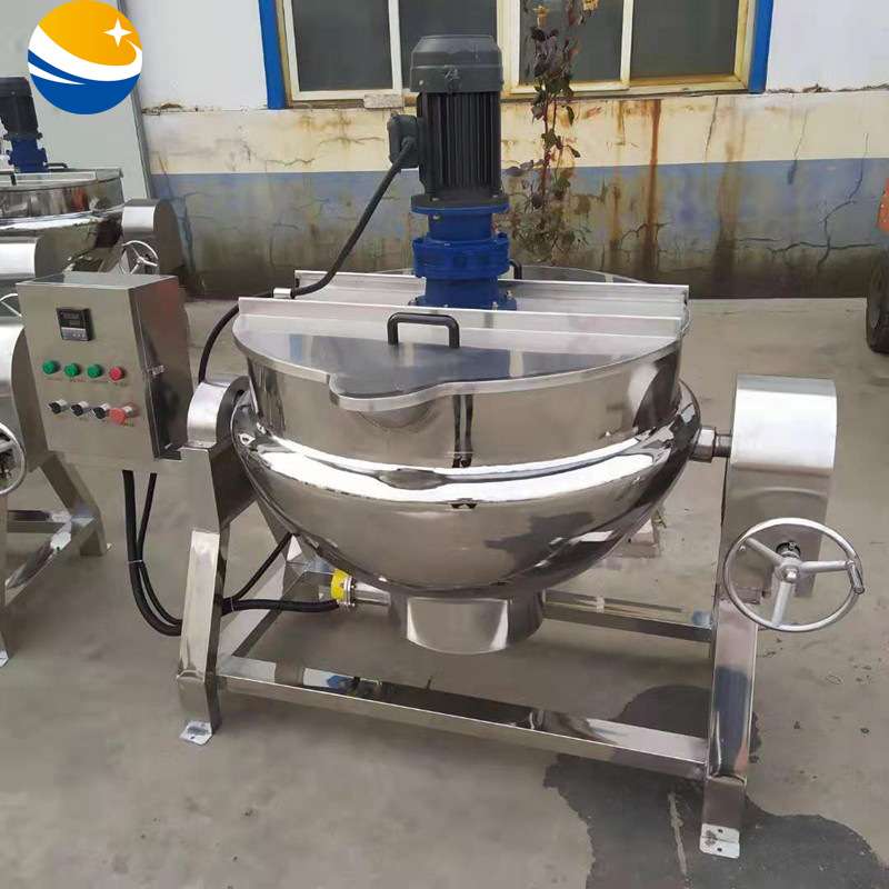 不锈钢自动搅拌豆浆熬制设备 电加热导热油双层煮牛奶机器 煮浆锅