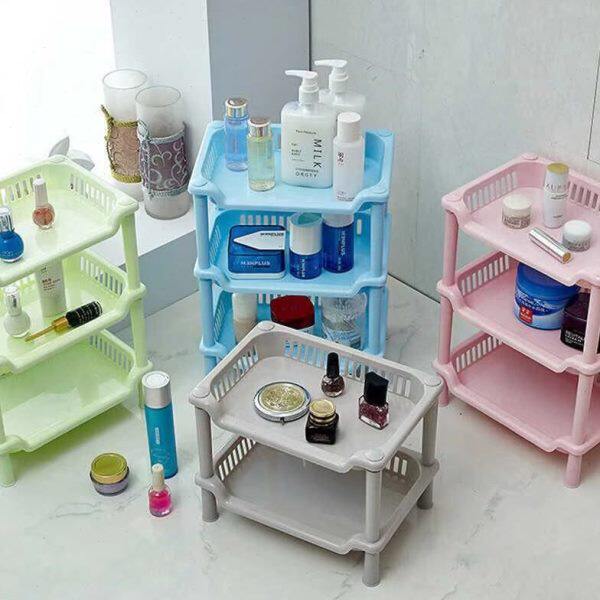 【三层置物架】浴室厨房收纳架 塑料浴室吸盘 杂物厨房储物架