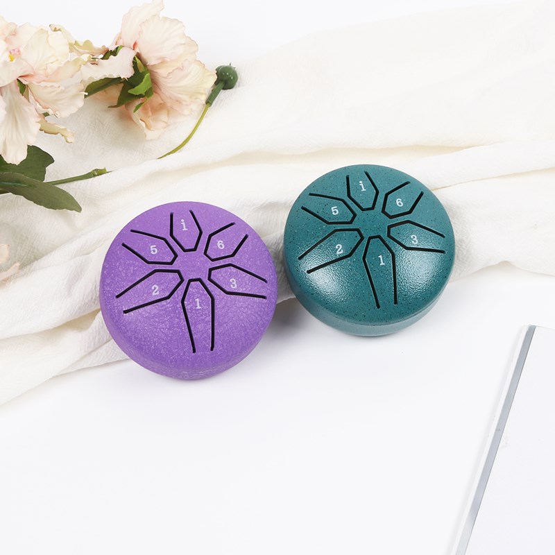 无聊就敲一敲~3寸迷你空灵鼓6音mini口袋小鼓乐V器儿童学生礼物