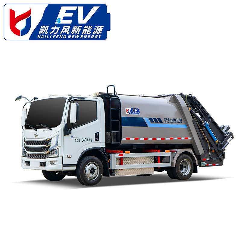 上汽轻卡新能源压缩式垃圾车  7方市政街道新能源电动保洁垃圾车
