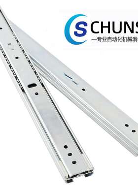 线性滑轨三段抽拉型重载钢型可互锁36mm宽SRR36工业机柜滑轨IDC08