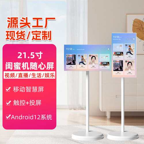 EIMIO21.5寸移动随心智慧屏闺蜜机触控移动直播投屏娱乐显示屏