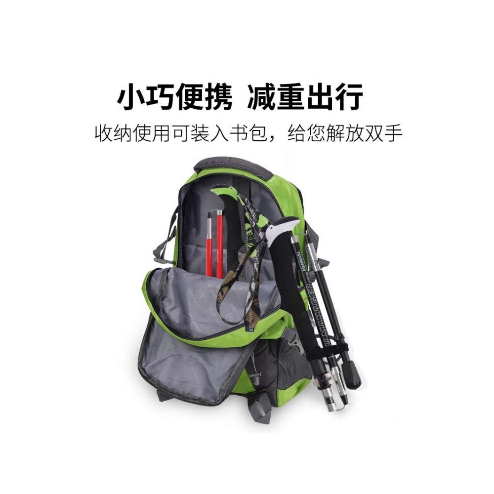 户外专业碳纤维五节折叠式登山杖手杖防滑拐棍仗多功能碳素徒步杖