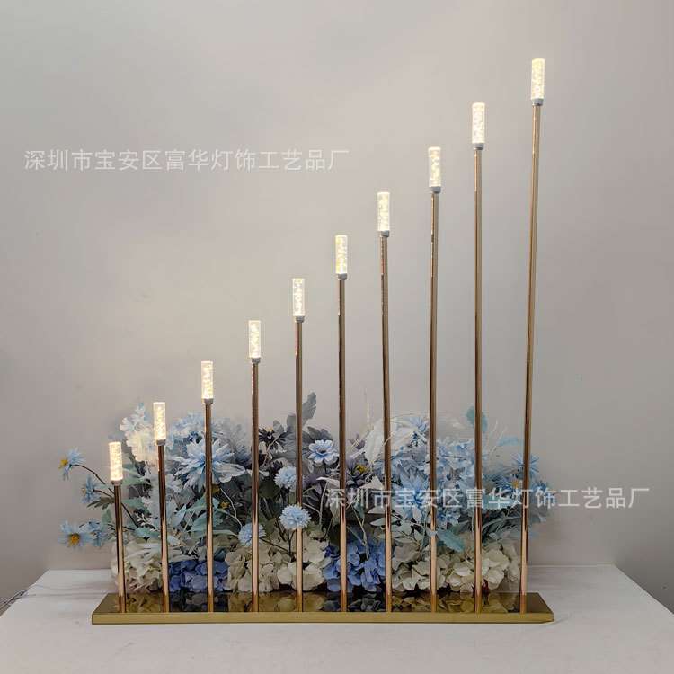 新款婚庆火柴路引灯酒店迎宾氛围芦苇灯节日场地摆件装饰道具路引