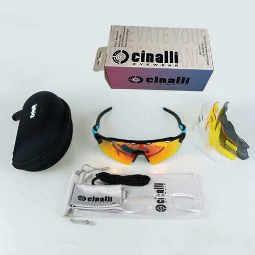 cinalli 078 PC变色骑行眼镜 自行车户外铁三偏光 跑步骑行眼镜