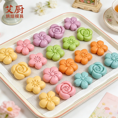 卡通花朵馒头模具樱花玫瑰