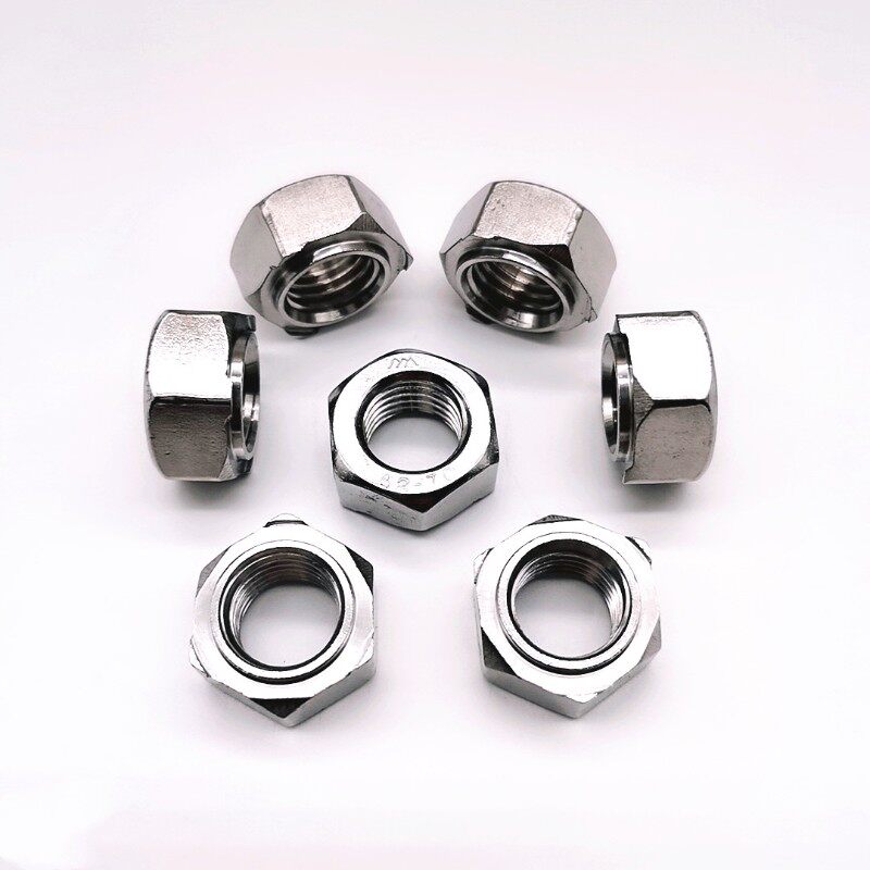304 DIN929六角细m牙焊接螺母有无焊点GB13681 M10M12M14M16M18M2