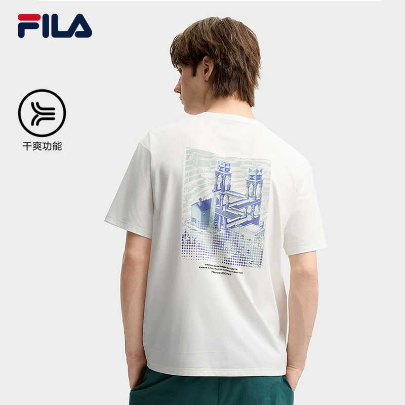 FILA斐乐官方男短袖T恤速干运动