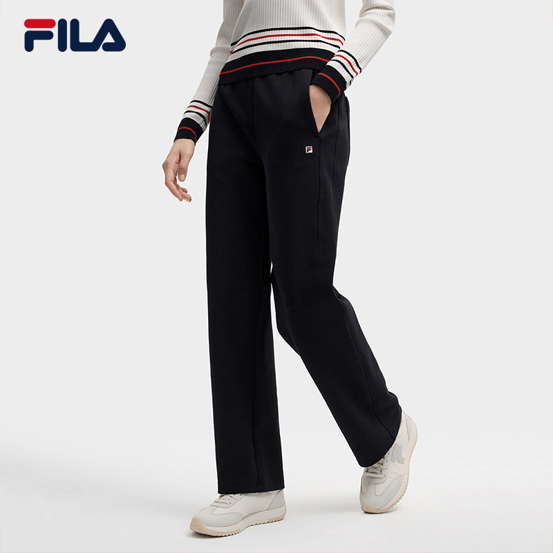 FILA 斐乐官方女士针织长裤春季新款时尚百搭简约休闲舒适YODAR裤 - FILA网球旗舰店出品