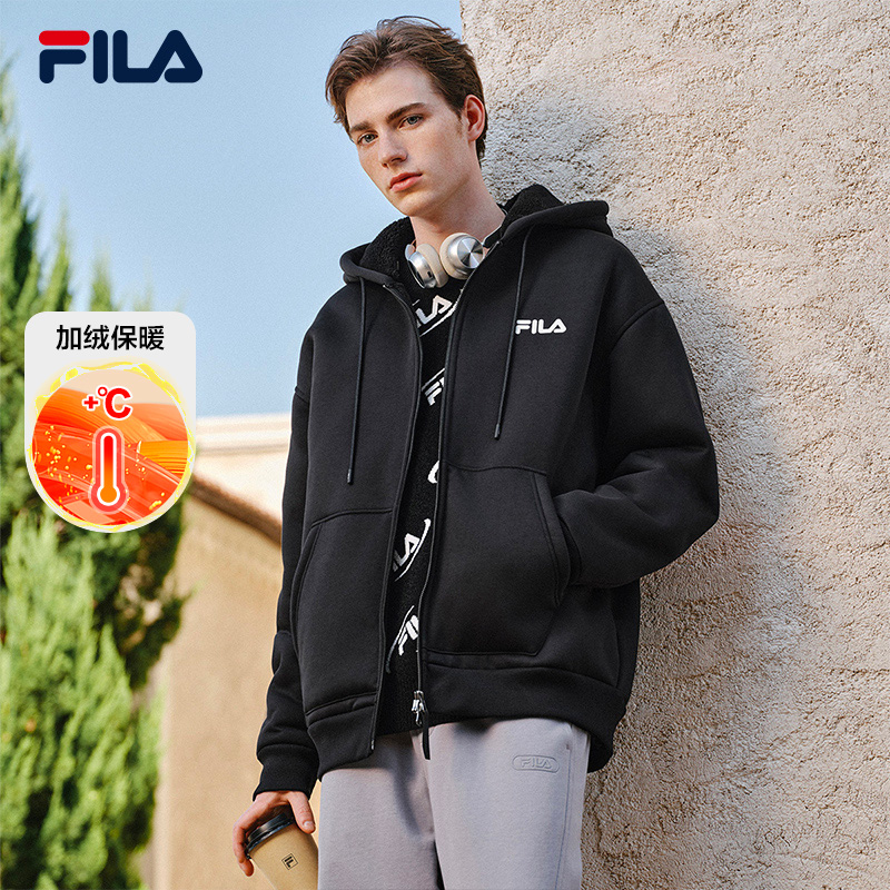 FILA斐乐针织连帽外套