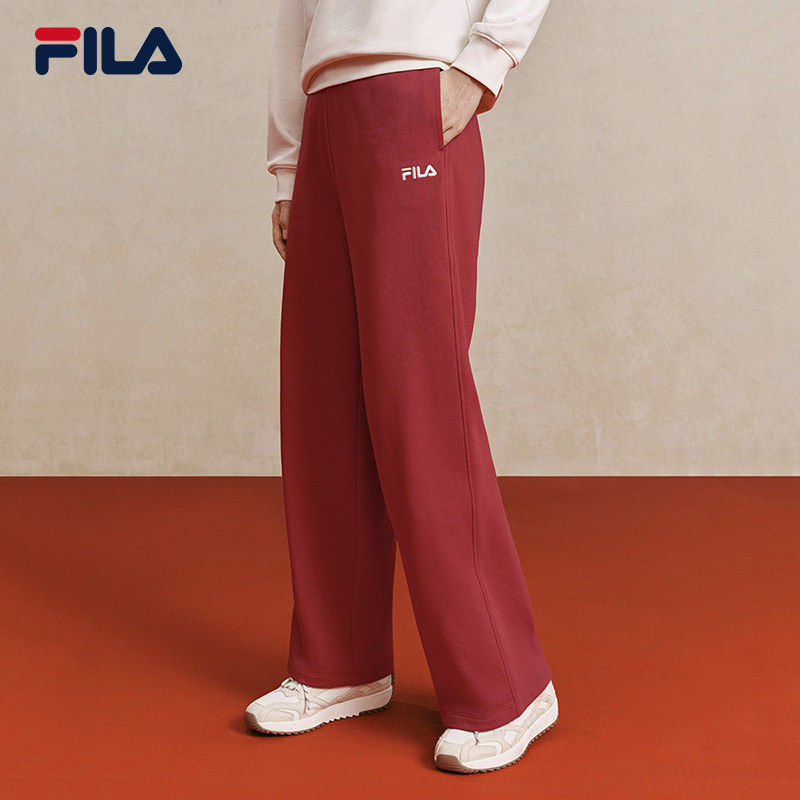 马上起飞|FILA斐乐官方女士针织长裤2026春新年款女卫裤休闲裤子 - FILA网球旗舰店出品