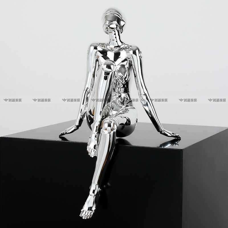 网红潮流空山基机械姬女神科技感装饰品场景摆件客厅电视柜电脑桌