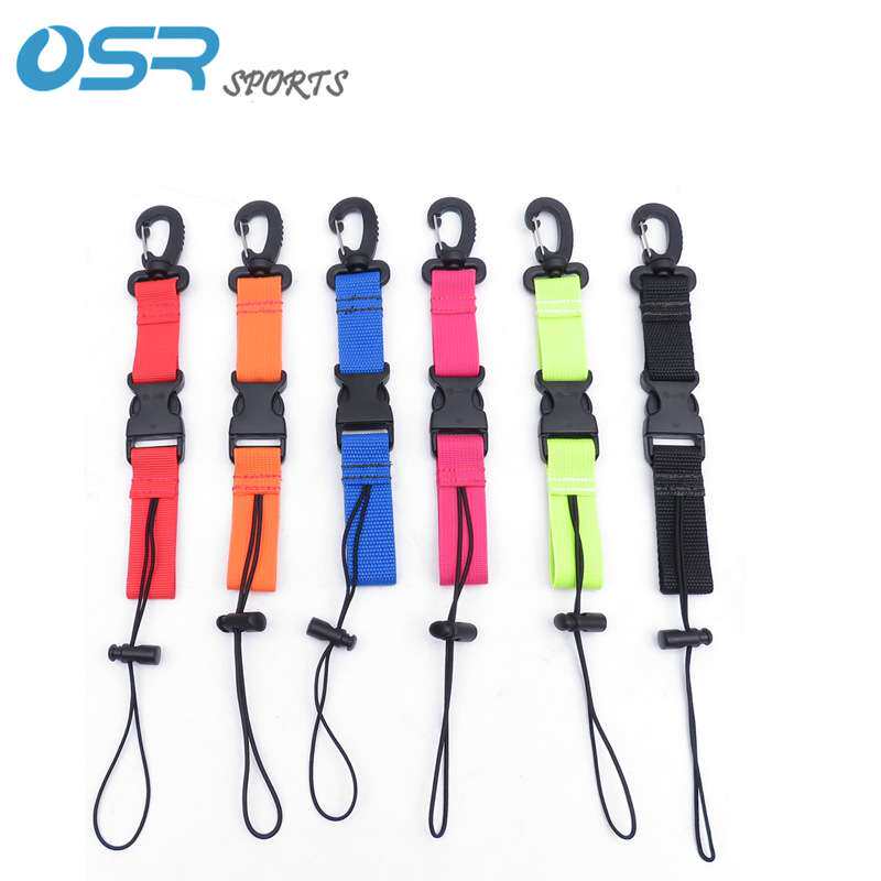 潜水背飞侧挂BCD用水摄手电相机Lanyard失手绳多彩1英寸织带LY-03