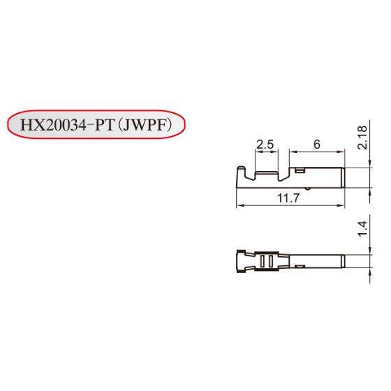 红星接插件HX20034-PT (JWPF) 防水条形连接器(2