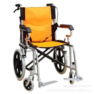 慈爱电镀轮椅 加厚钢管轻便便携旅行手推车儿童老人轮椅厂家