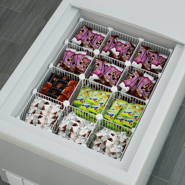 冰柜内隔断35CM置物架冷藏多层商用丸子柜分类格子储物分层架隔板,收纳整理,冰柜置物架,淘宝优惠券,粉丝福利购,淘宝优惠卷