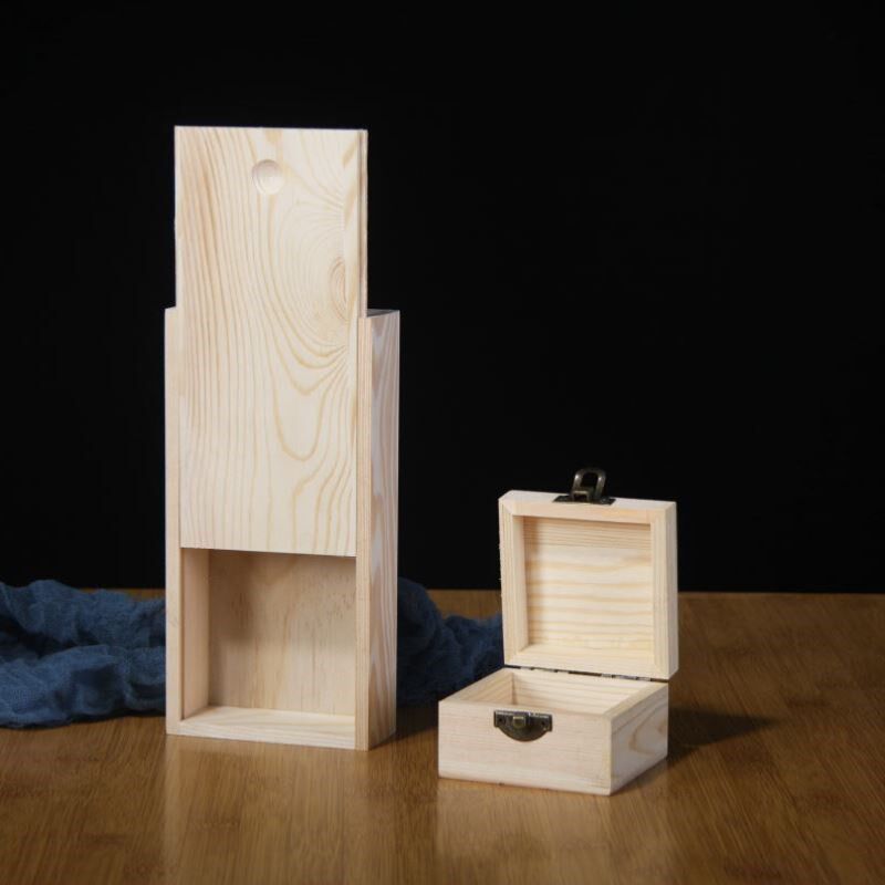 多款中式定做现货收纳盒竹制木盒小号礼盒K木盒包装盒桐木定制抽